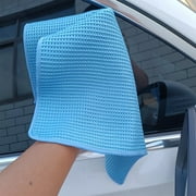 HCJKDU Waffle Weave Towels for Car, Microfiber Detailing Cleaner, Windshield and Drying, Wax \u0026 Polish, Lint-Free, Streak-Free, Water-Absorbent Cleaning Cloth